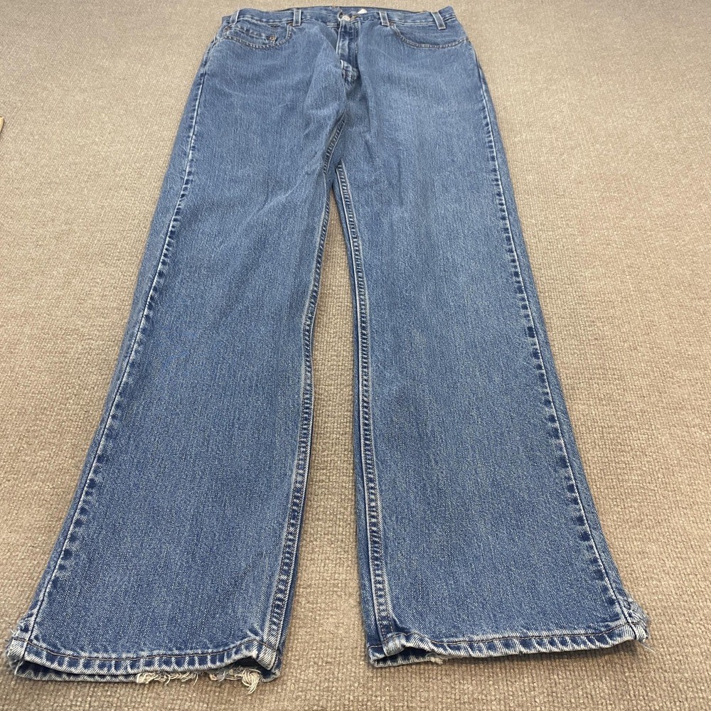 Vintage Levis 505 Jeans Mens 36 Fits 35x36 Blue Regular Straight Denim 90s